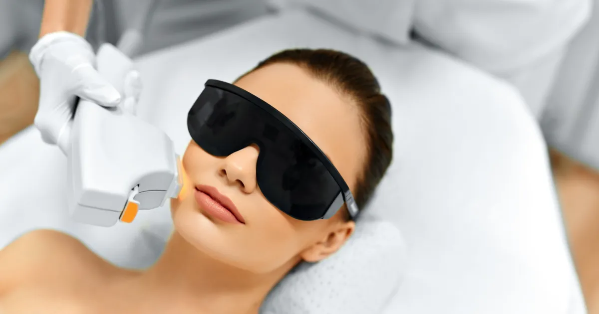A Woman Receiving MOXI Laser Skin Resurfacing in Brentwood, TN